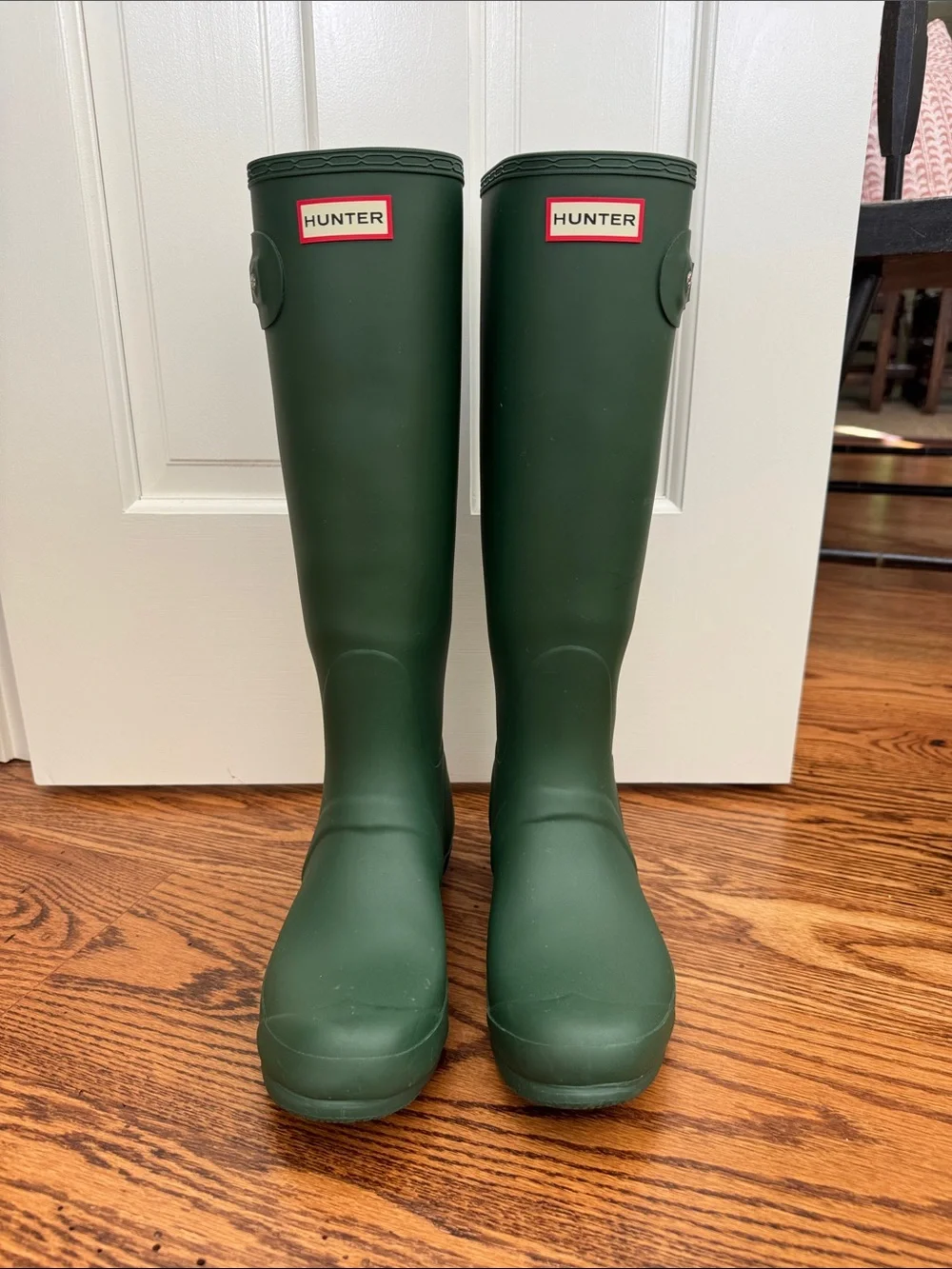 Hunter Matte Forest Green Tall Rain Boots